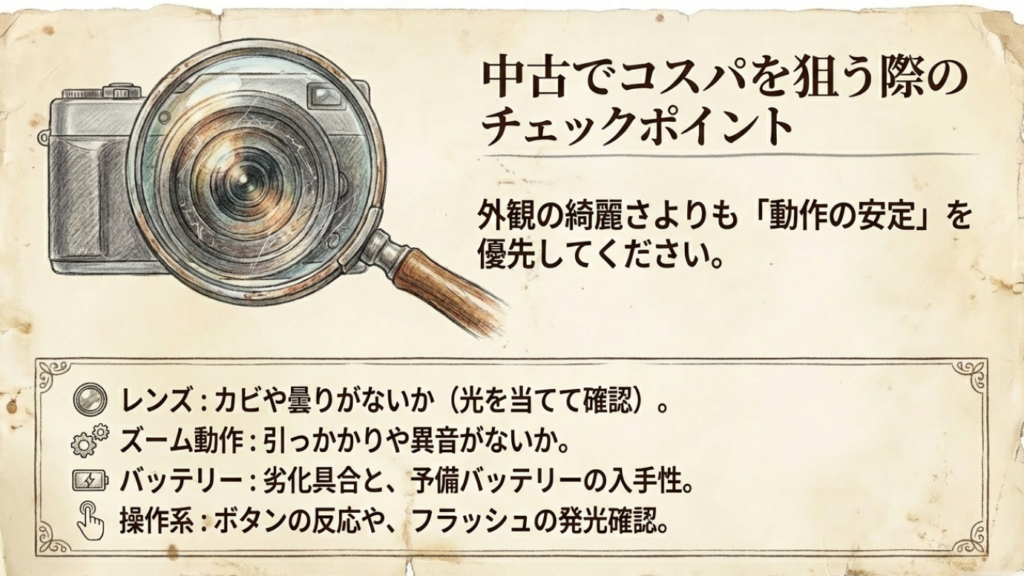 中古で安いコスパ狙いは“確認ポイント”が命