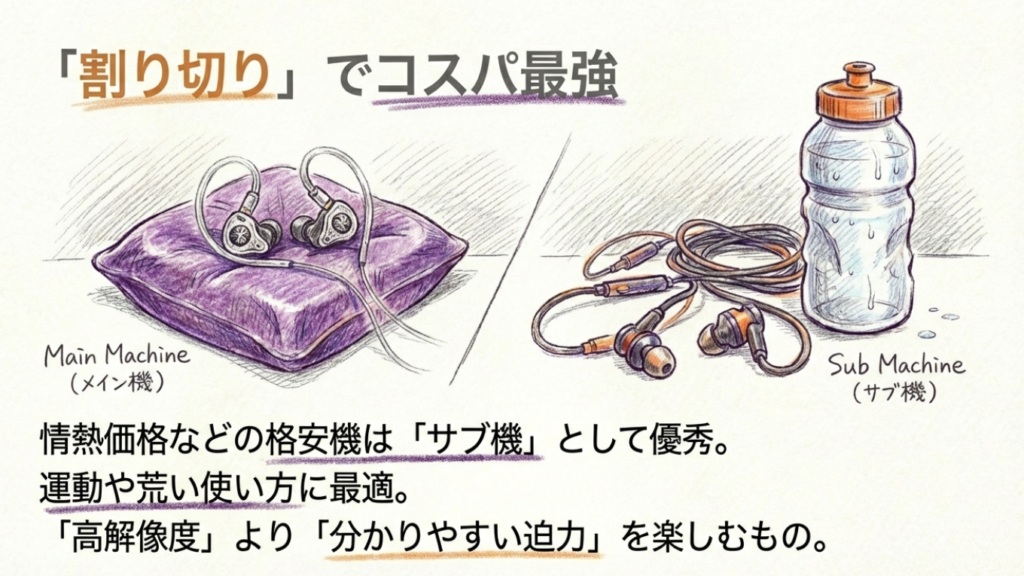 メイン機とサブ機の使い分けイメージ図