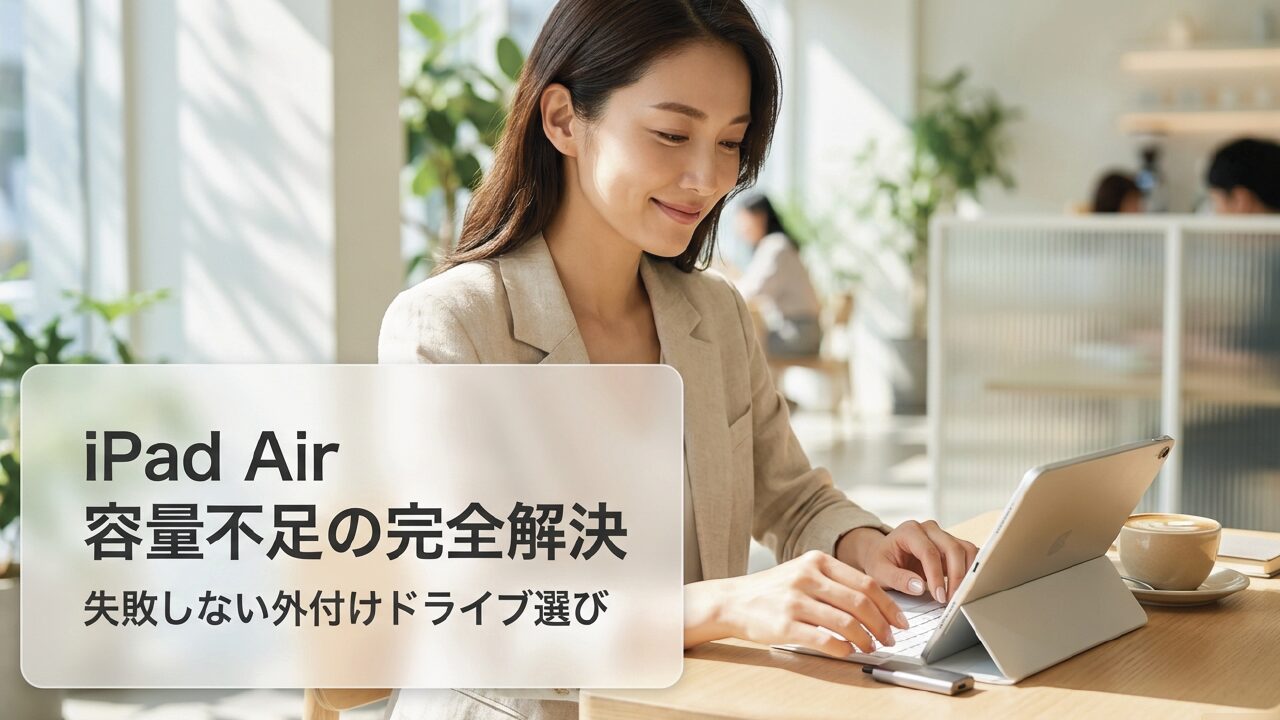iPad Airの外付けストレージおすすめは?容量不足の解決策