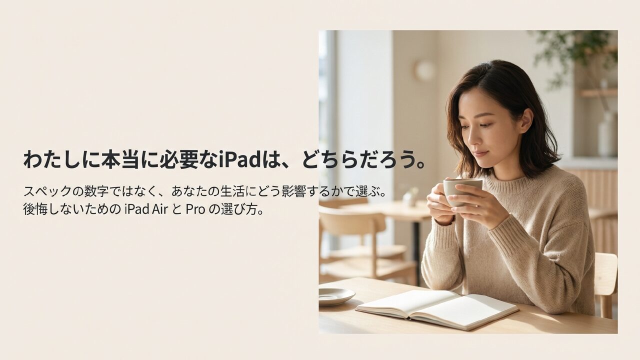 iPad AirとProの違いを徹底比較！あなたに最適なのは？