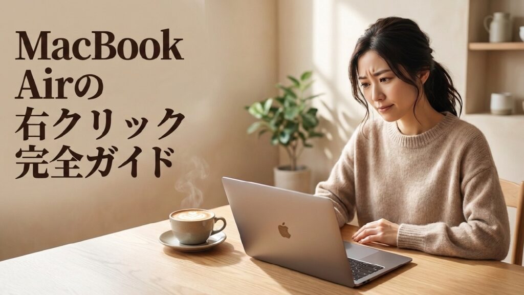 MacBook Airの右クリック完全ガイド！便利に使いこなす技