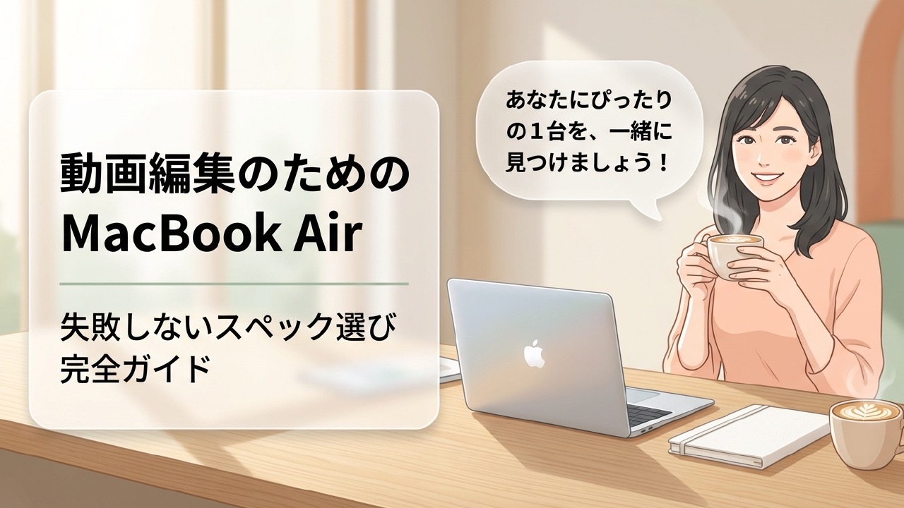 MacBook Airの動画編集スペック比較！16GBで足りる？