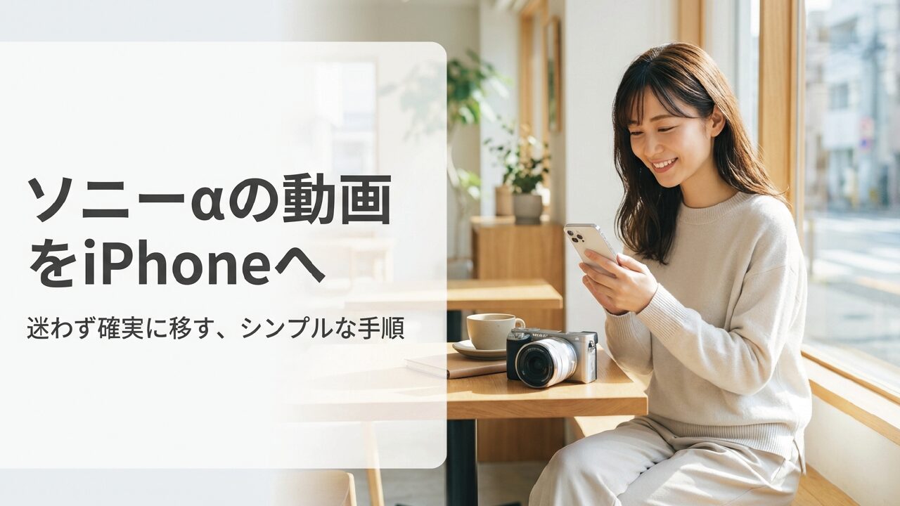 SONY αの動画取り込みをiPhoneで!確実な手順と解決策