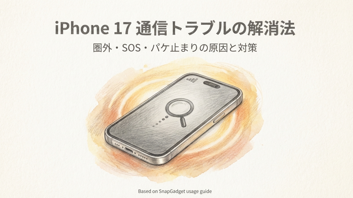 iPhone17のモバイル通信が切れる原因と対処法