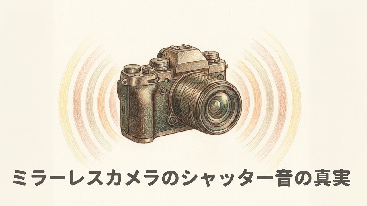 ミラーレスのシャッター音を徹底解説
