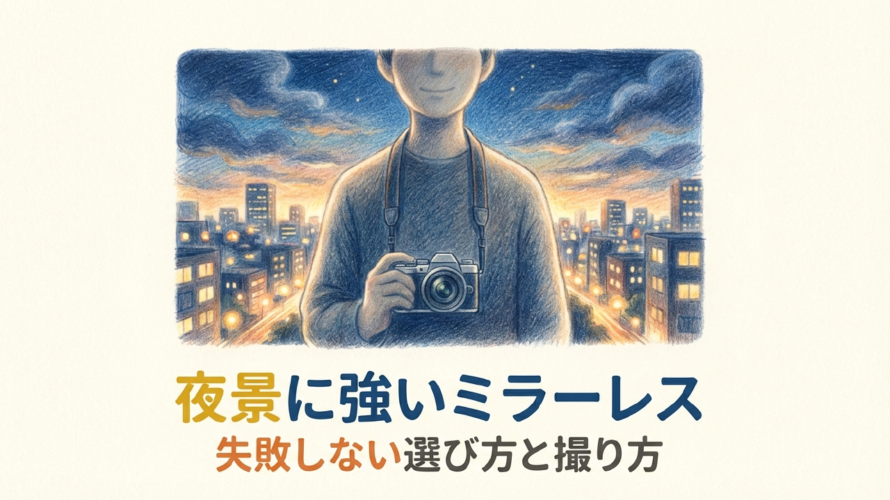夜景に強いミラーレスの選び方！フルサイズとAPS-Cの差を比較