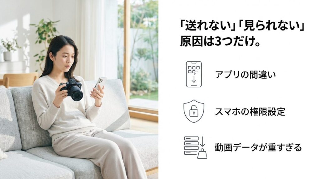 動画取り込み失敗の主な原因 動画を送れない・見られない3つの主な原因