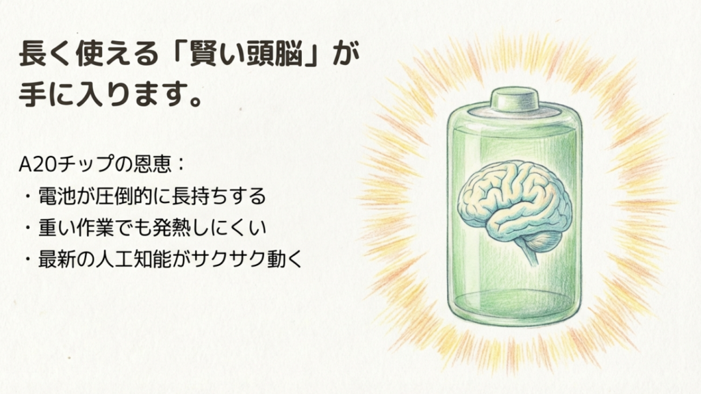 iPhone18搭載予定のA20チップの恩恵
