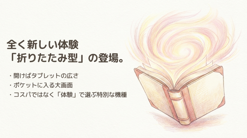 タブレット体験ができる折りたたみ型iPhoneの登場