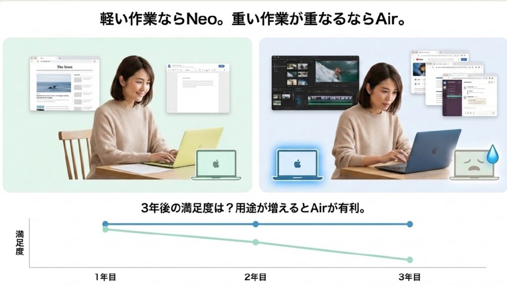 3年後のMacBook満足度比較