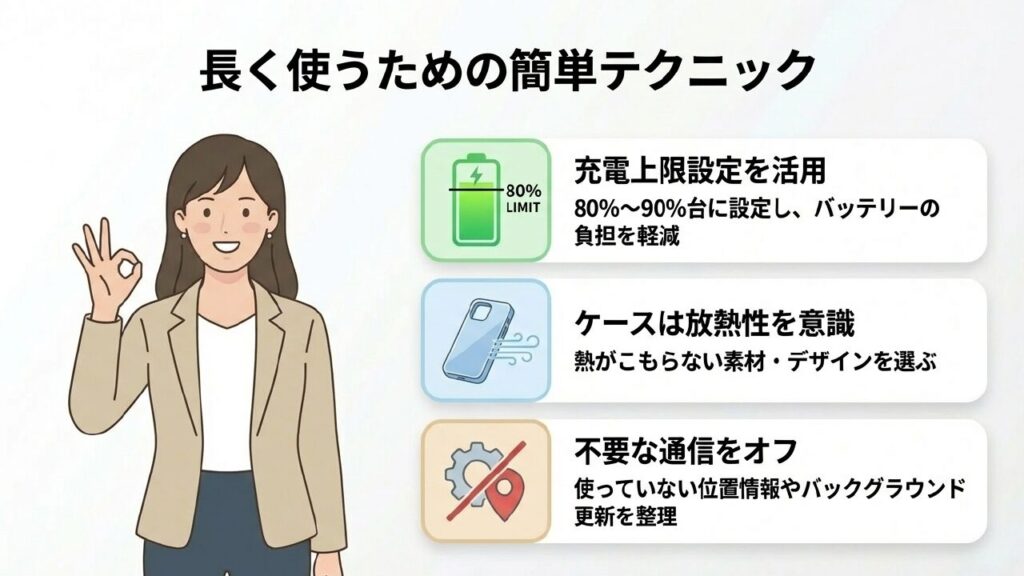 長持ちさせるコツ