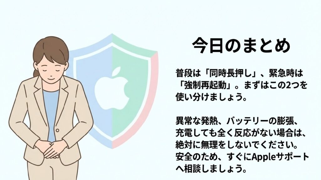 今日のまとめと注意点
