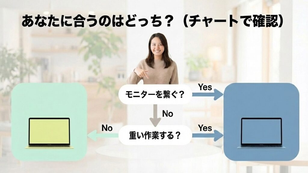 MacBook選びの最終確認チャート