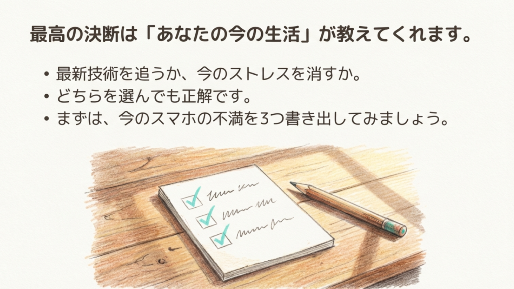 スマホ買い替えの最終決断チェックリスト