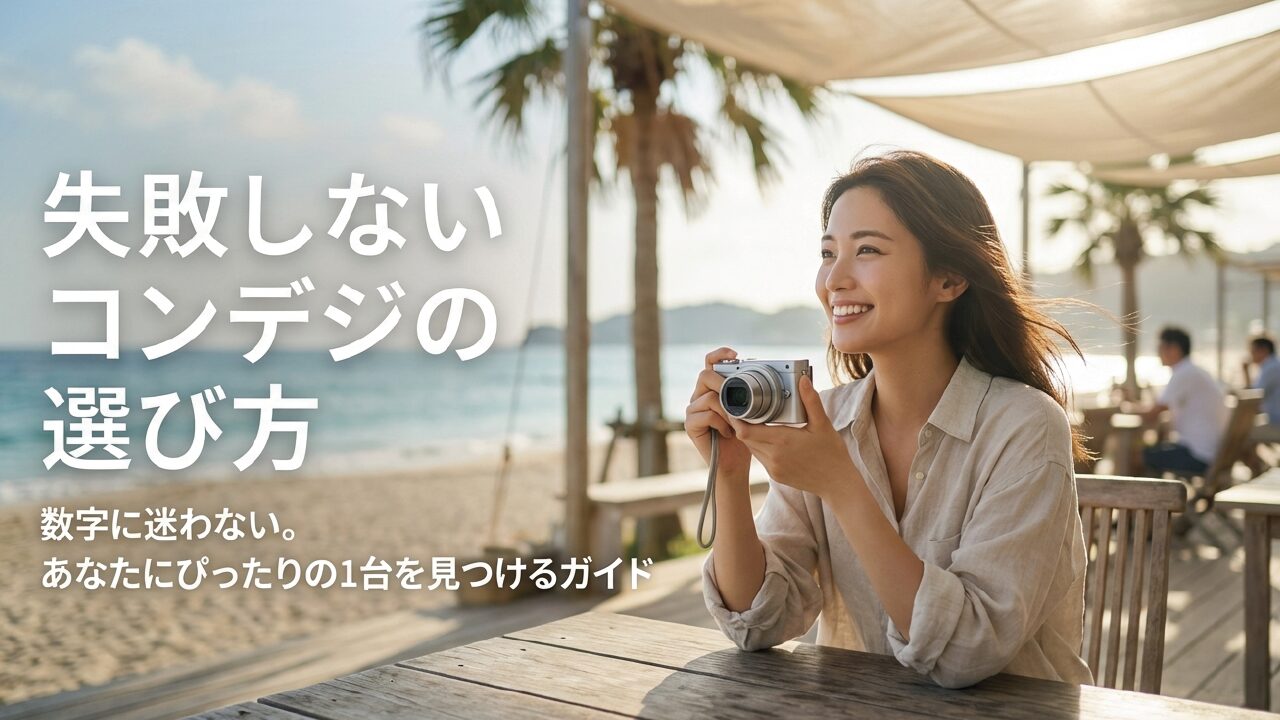 初心者におすすめのコンデジ!失敗しない選び方とスマホ比較