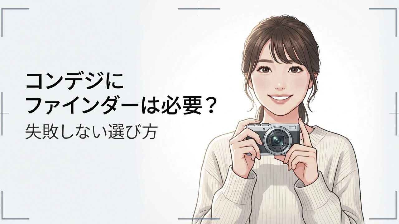 コンデジのファインダーは必要？失敗しない選び方とおすすめ機種