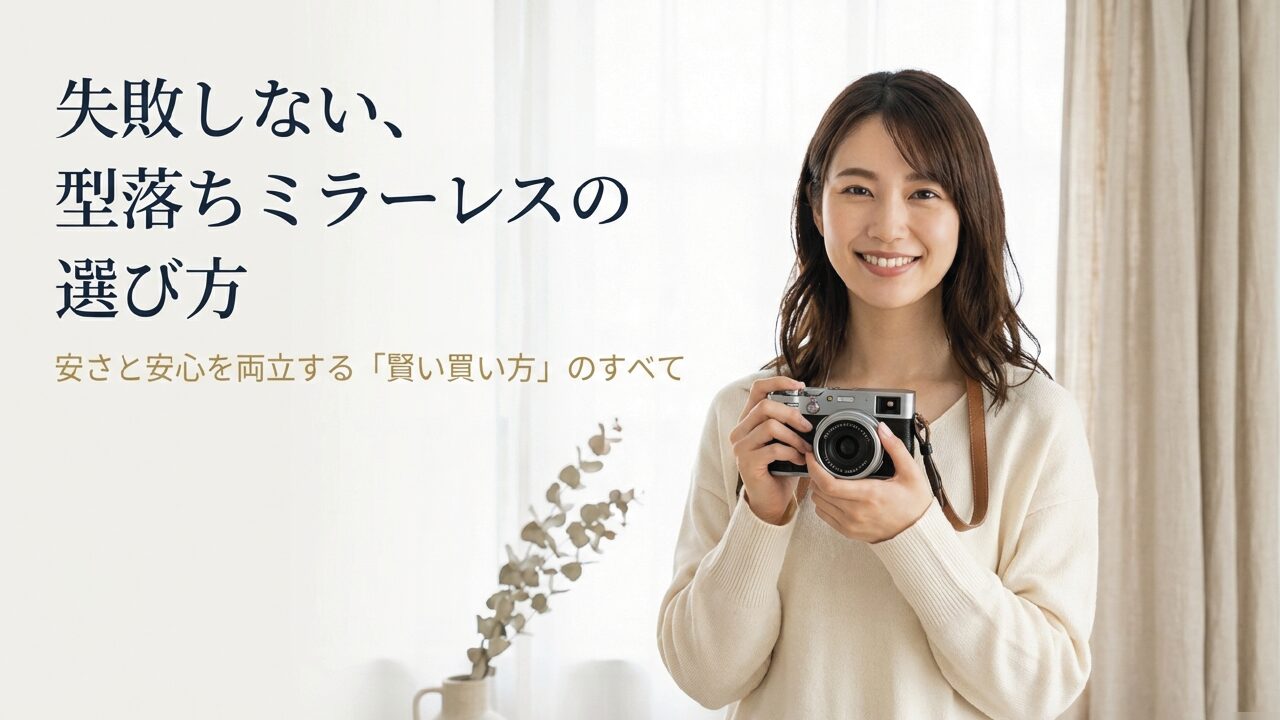 新品の型落ちミラーレスをどこで買う？安心と安さを両立するコツ