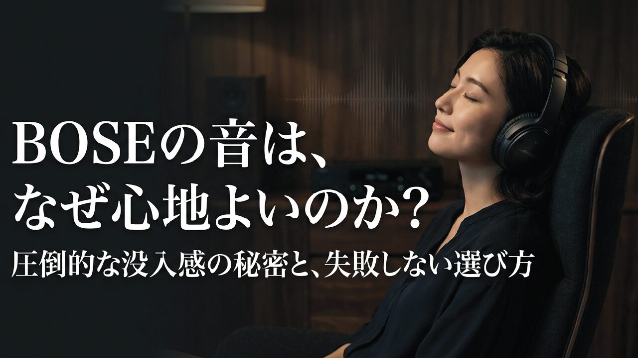 BOSEはなぜ音がいいのか？評判と没入感の理由を徹底解説