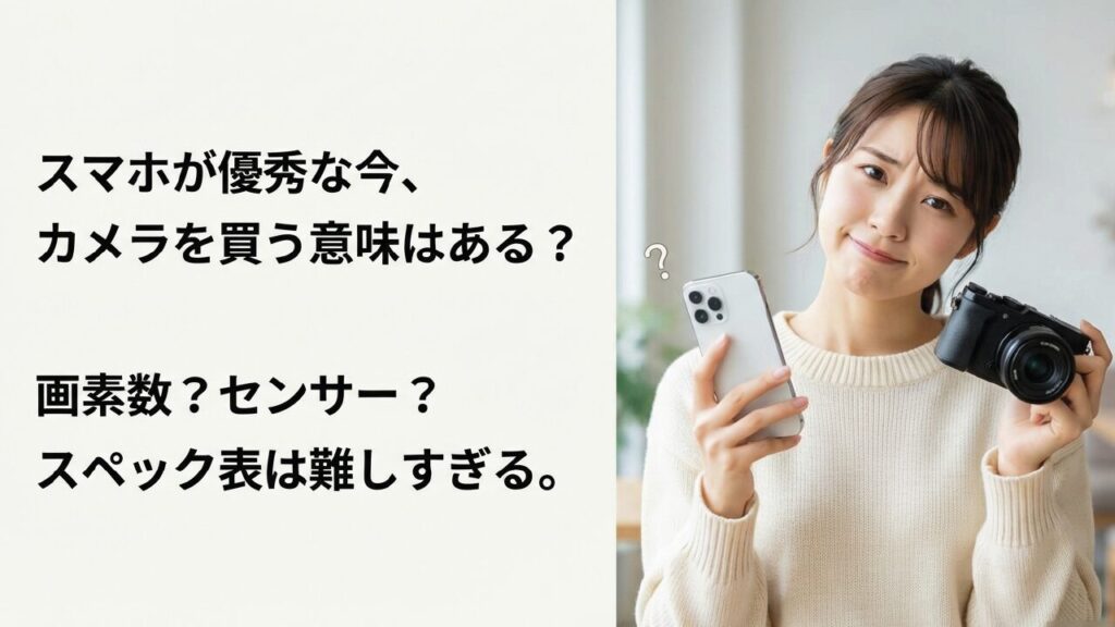 スマホが優秀な今、カメラを買う意味はある？スペック表の難しさに迷わないために