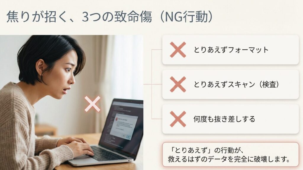 SDカード不調時の3つの致命傷（とりあえずフォーマット・スキャン・抜き差し）