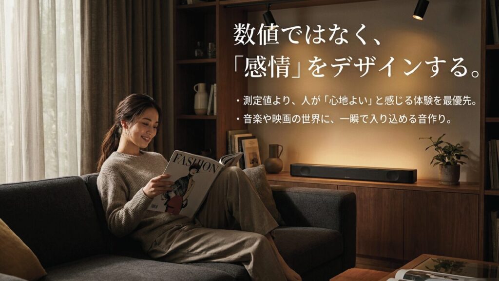 測定値より人が心地よいと感じる感情をデザインするBOSEの音作り