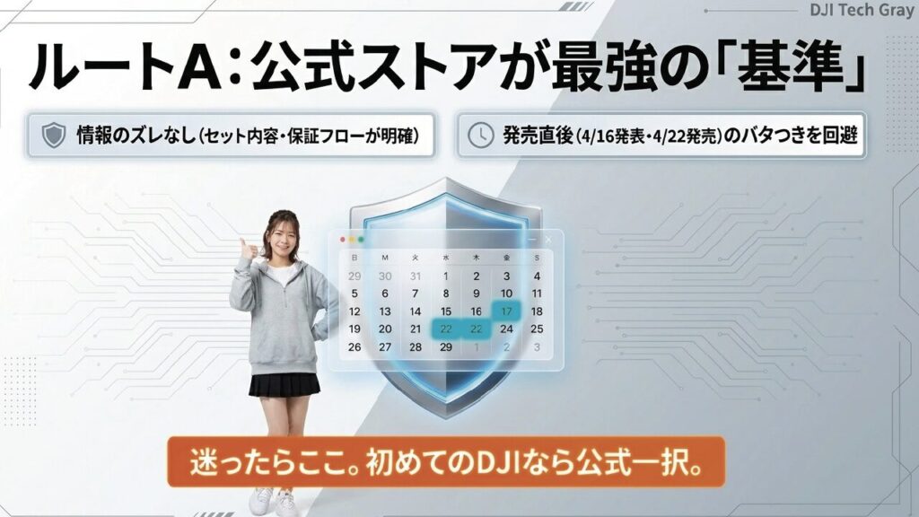 DJI公式ストアを利用した発売日と到着時期のズレを回避する確実性重視のルート解説