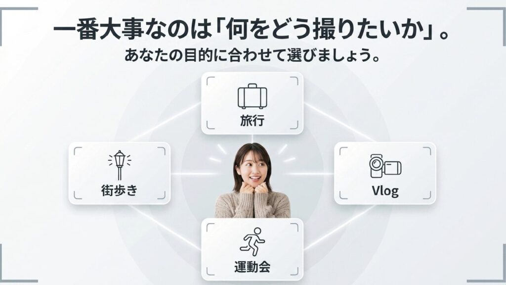 撮影シーン別の選び方 何をどう撮りたいか、目的に合わせたコンデジ選び