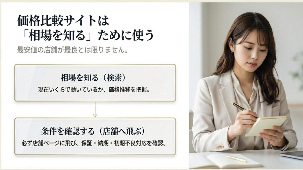 価格コムを使った型落ちミラーレスの相場確認方法