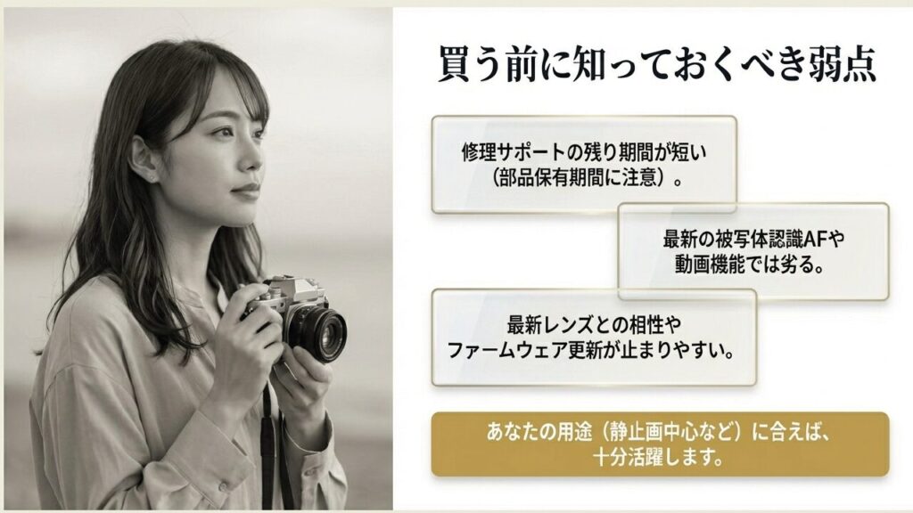 型落ちミラーレスを買う前に知っておくべきデメリット