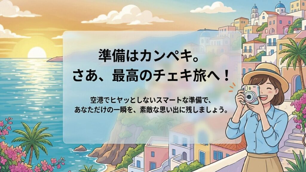 準備はカンペキ。最高のチェキ旅へ
