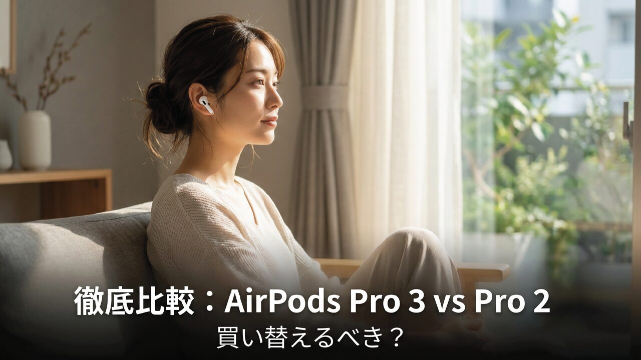 AirPods Pro 2と3の違いを徹底比較