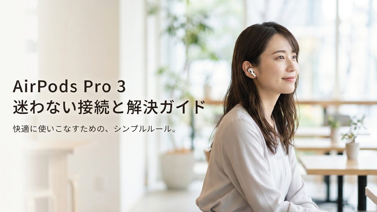 AirPods Pro 3のペアリングのやり方は?繋がらない時の対処法