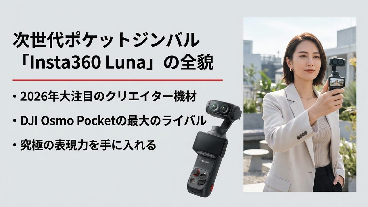Insta360 Lunaの発売日はいつ?価格予測とDJI比較