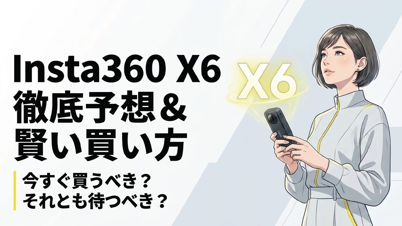 Insta360 X6の予想まとめ！発売日や価格・X5との違い