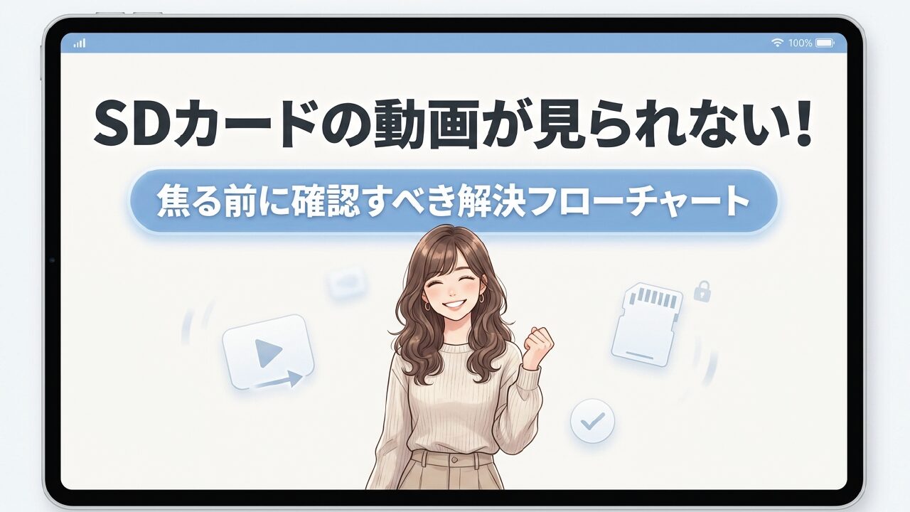 SDカードの動画が見れない原因と機器別の対処法をプロが解説