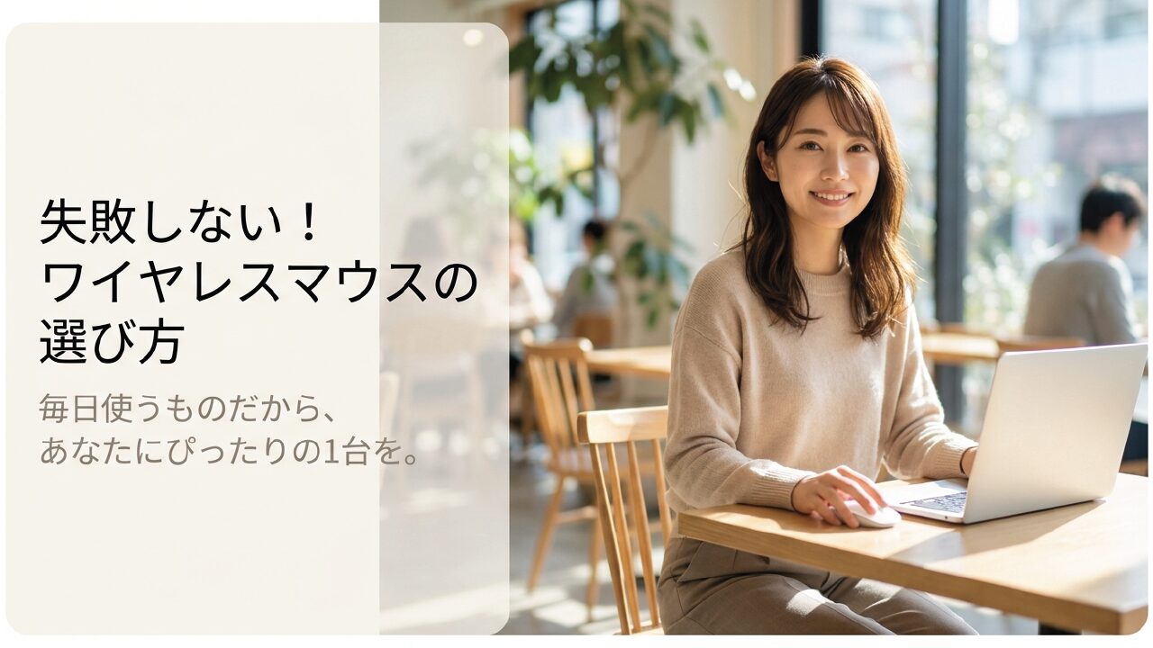 失敗しないワイヤレスマウスのおすすめ選び方！用途別に徹底解説