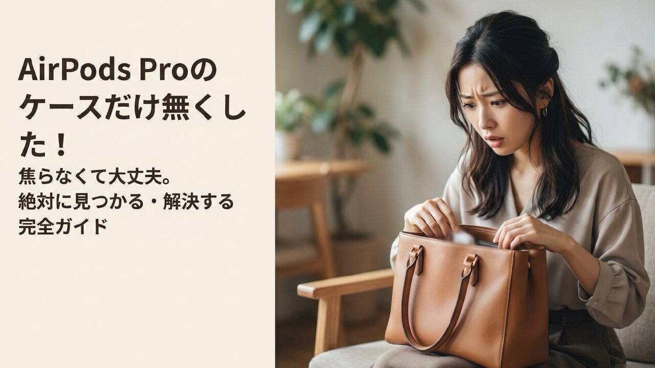 AirPodsProのケースだけ無くした時の対処法と買い方