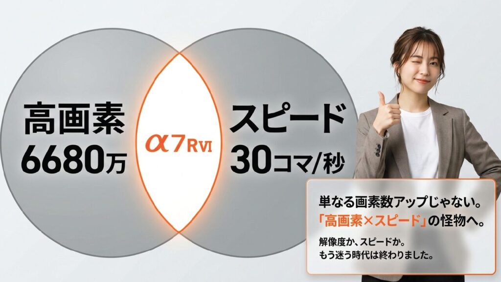 高画素とスピードを両立したα7RⅥの特徴