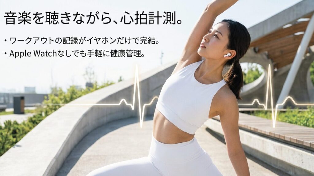 音楽を聴きながら心拍計測ができるAirPods Pro 3のヘルスケア機能