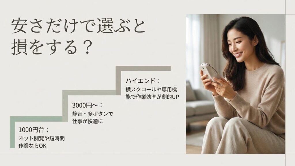 価格帯別ワイヤレスマウスの選び方とコスパ