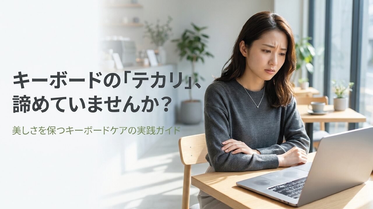 キーボードの油とテカリ対策完全ガイド！掃除から予防まで解説