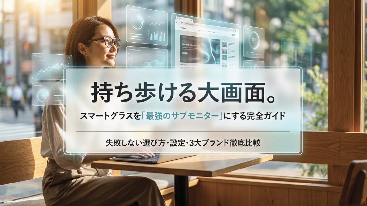 スマートグラスはモニター代わりになる？実用性とおすすめを解説