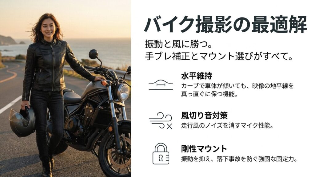 バイク向けカメラ選び バイク撮影におすすめのアクションカメラとマウント