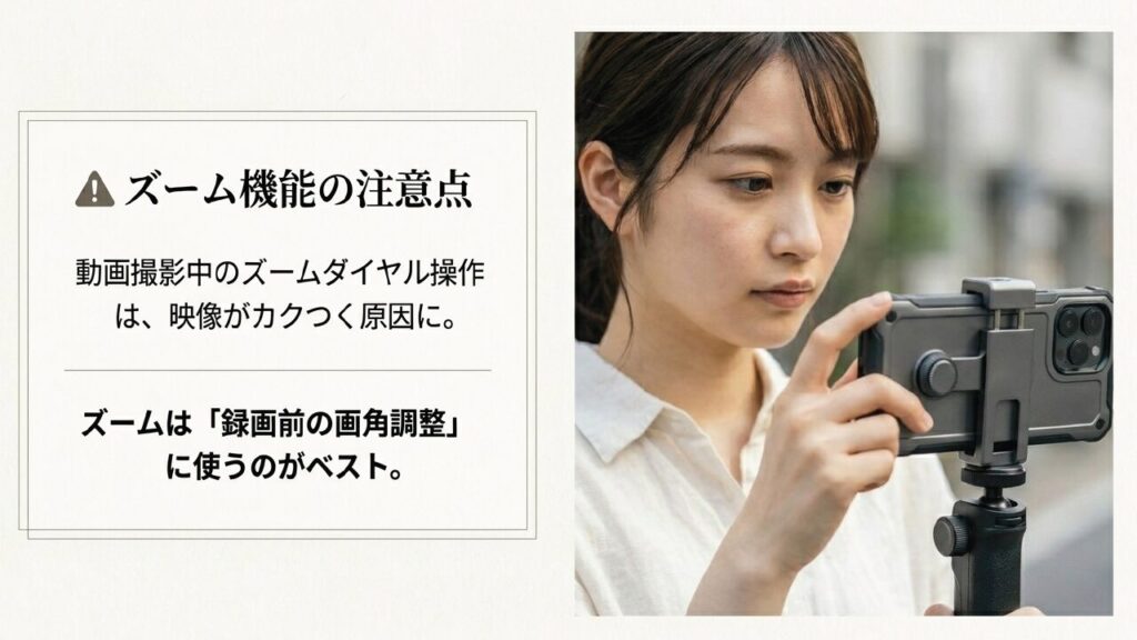 ズーム機能の注意点とおすすめの使い方