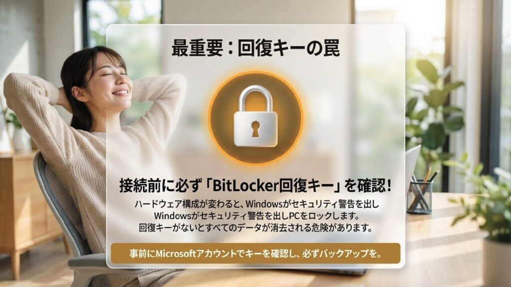 ハードウェア構成変更時のBitLocker回復キー確認の重要性