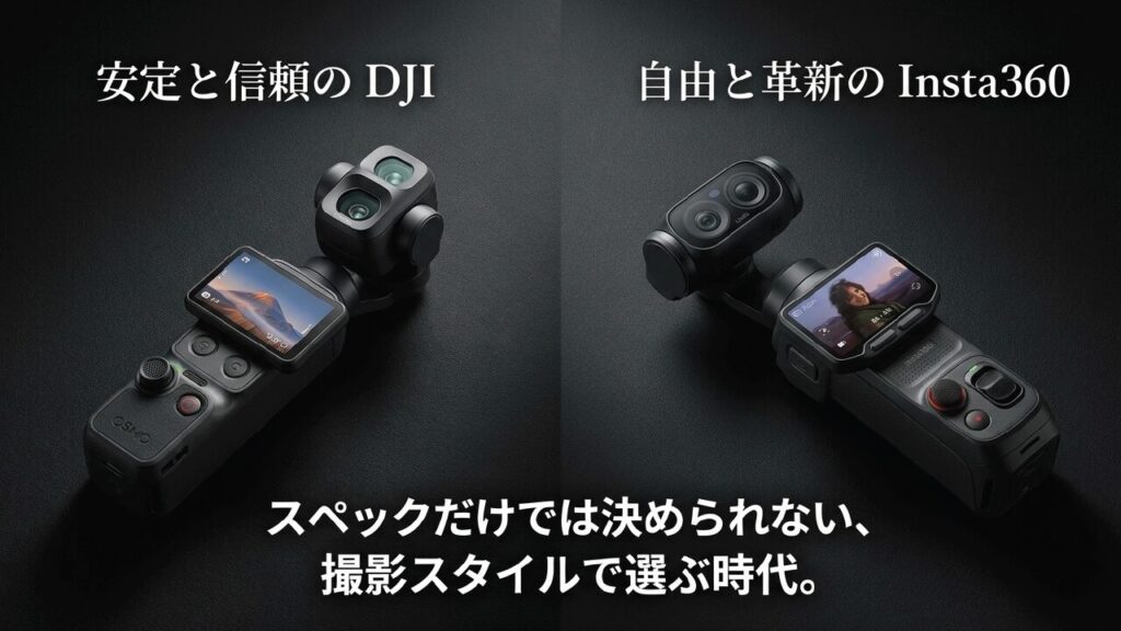 DJIの人や街角の切り取りとInsta360の圧倒的なマクロ性能の比較