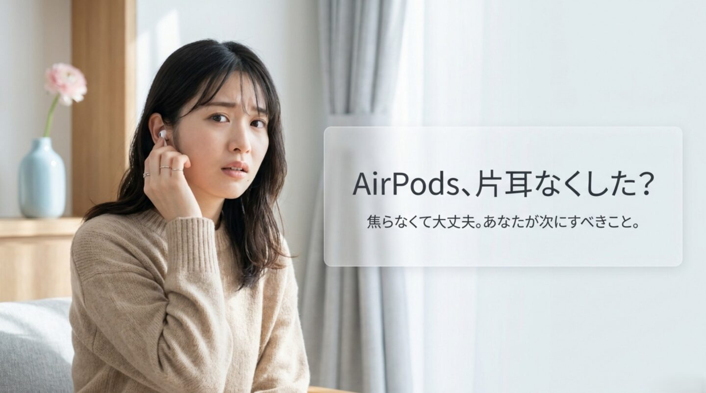 AirPodsを片方だけなくした時の探し方・交換費用・買い直し判断
