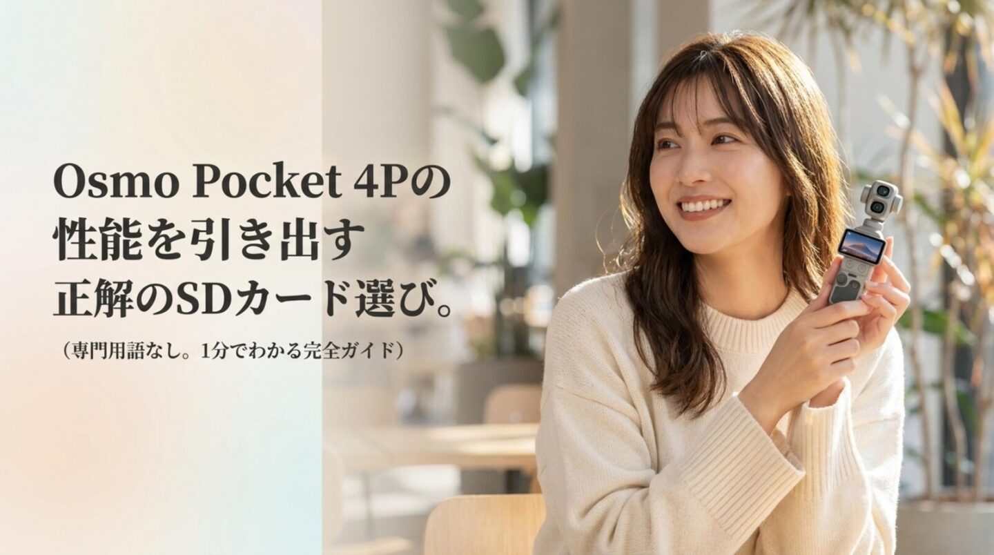 DJI Osmo Pocket 4PおすすめSDカード比較