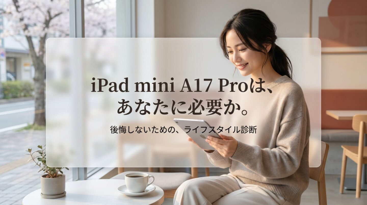iPad mini A17 Proレビュー｜後悔する人・向く人
