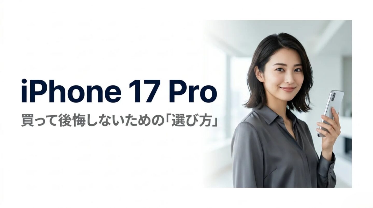 iPhone17 Proの評判は?後悔しない選び方と口コミ解説